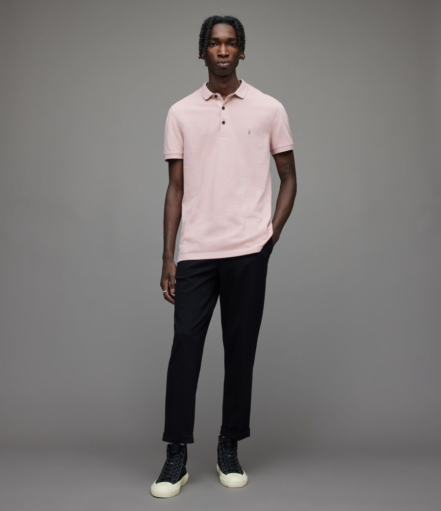 Mens Reform Short Sleeve Polo Shirt (faded_mauve_pink) - Image 3