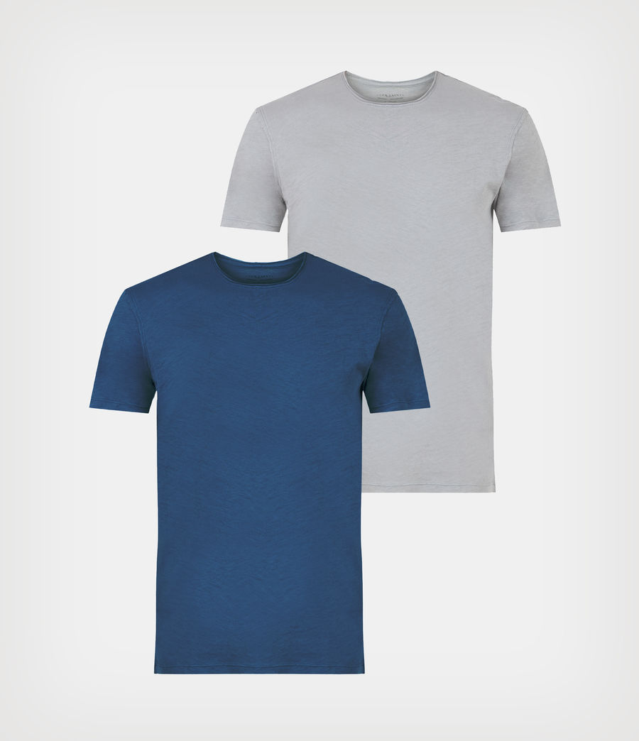 Men's Figure Crew T-Shirt 2 Pack (pasedena_glass_gry) - Image 1