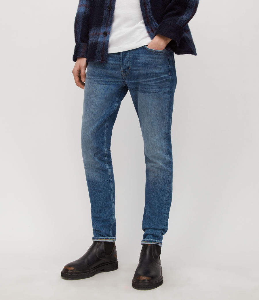 Mens Rex Slim Jeans (washed_indigo) - Image 1