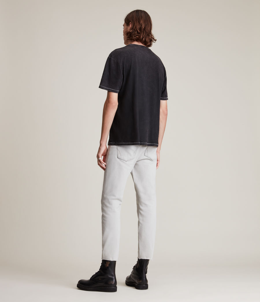 Men's Dean Cropped Slim Jeans (bleached_black) - Image 4