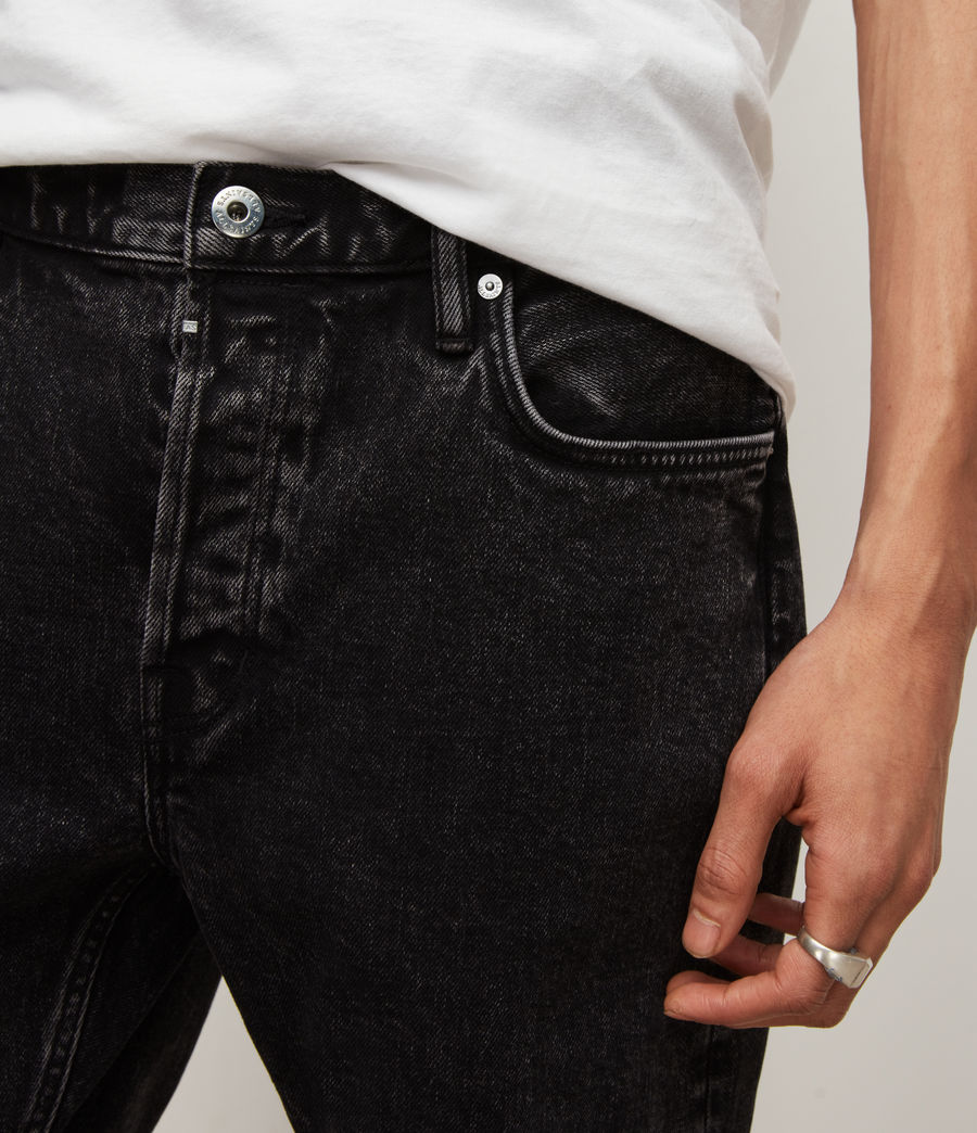 Men's Dean Cropped Slim Jeans (acid_black) - Image 3