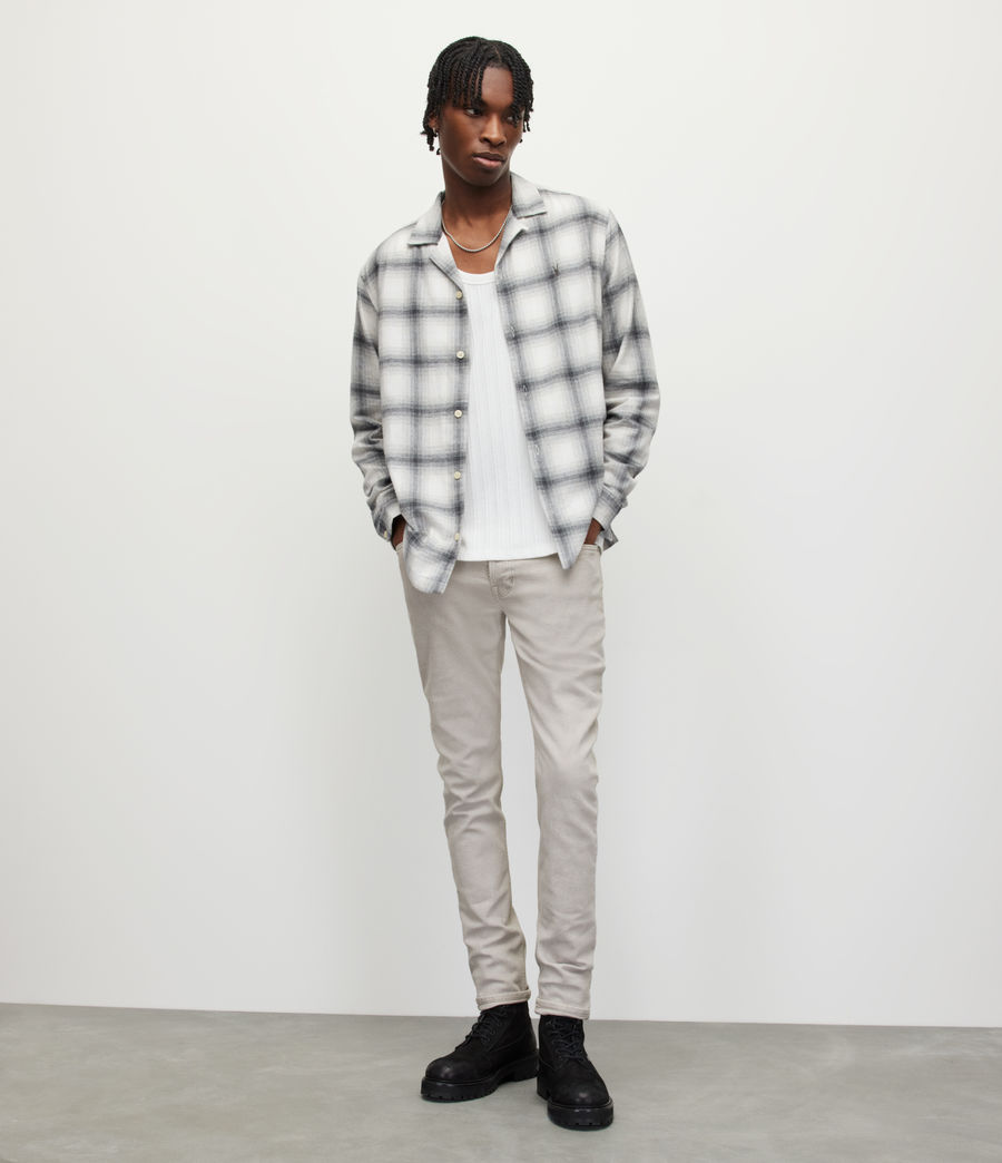 Mens Rex Overdyed Slim Jeans (cool_grey) - Image 2
