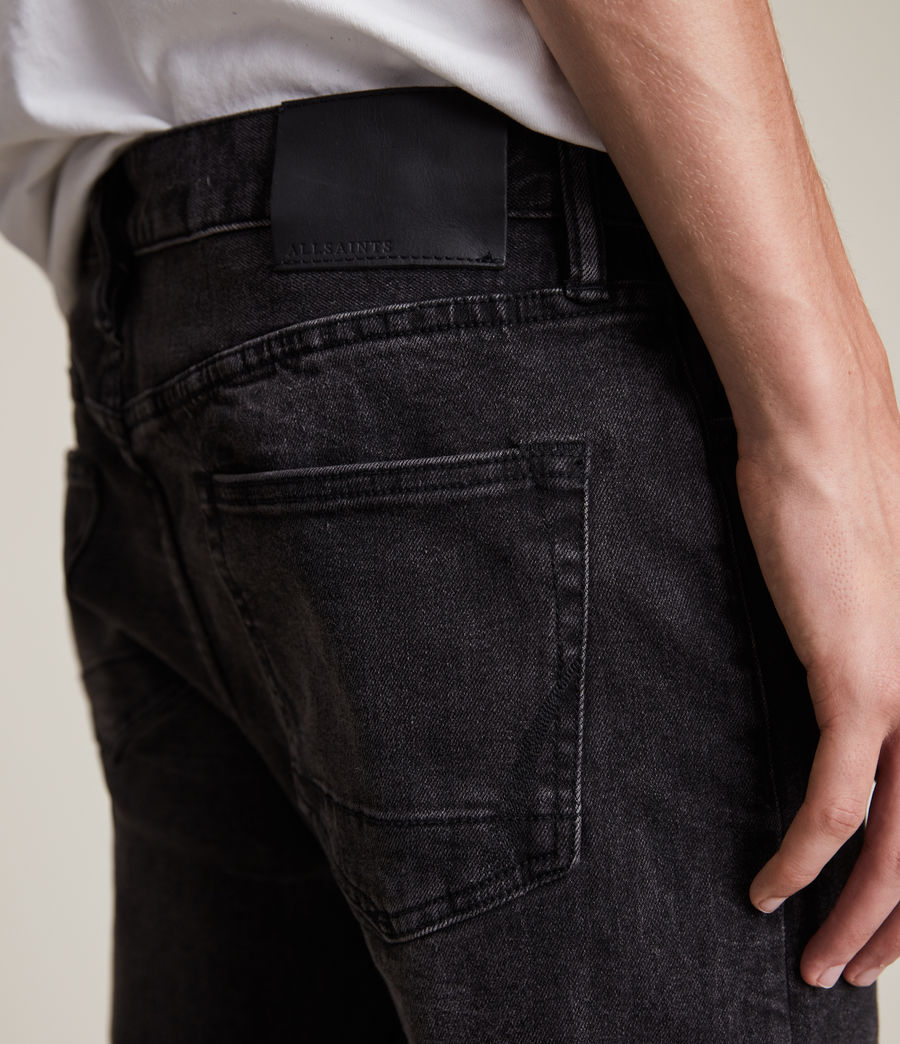 Men's Cigarette Skinny Jeans (washed_black) - Image 3