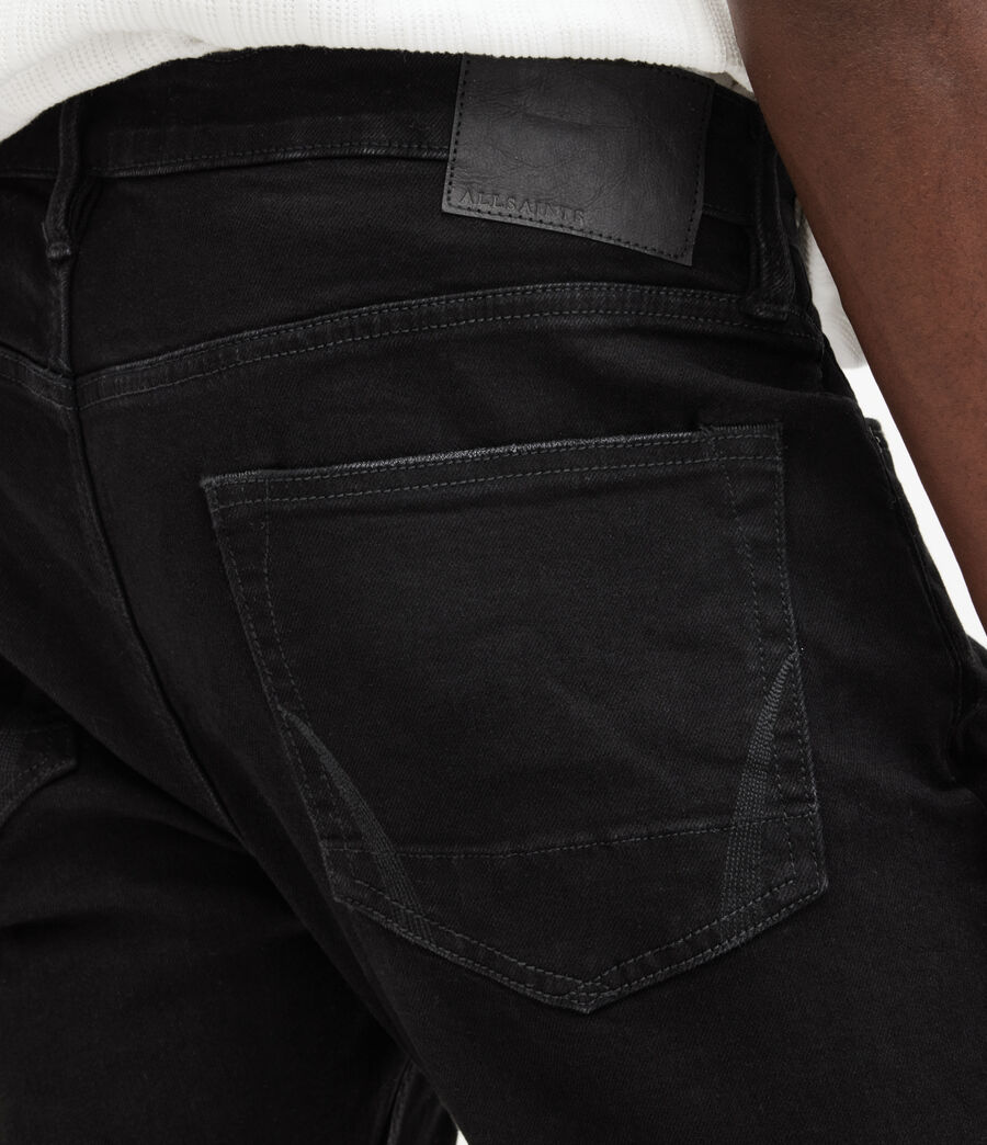 Men's Cigarette Skinny Jeans (jet_black) - Image 5