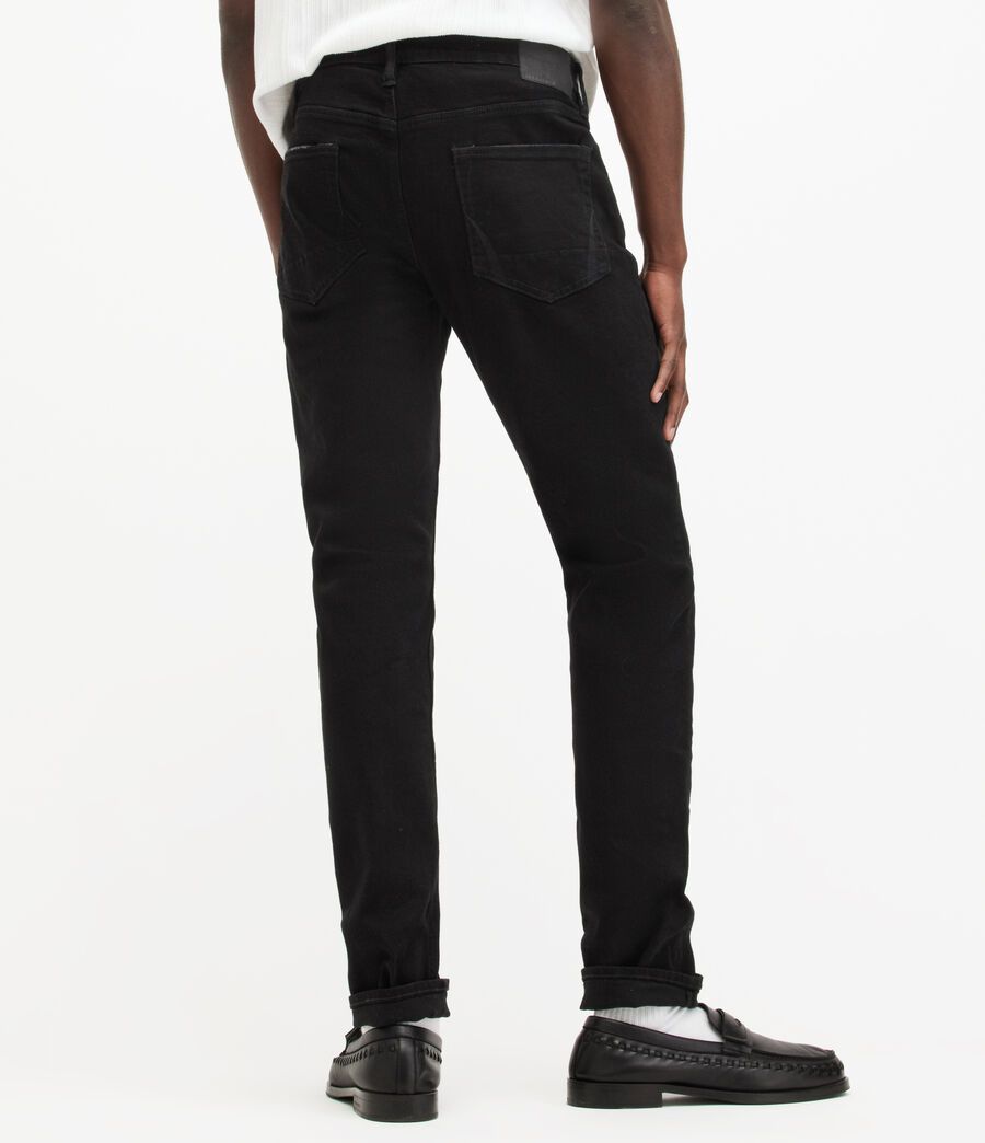 Men's Cigarette Skinny Jeans (jet_black) - Image 6