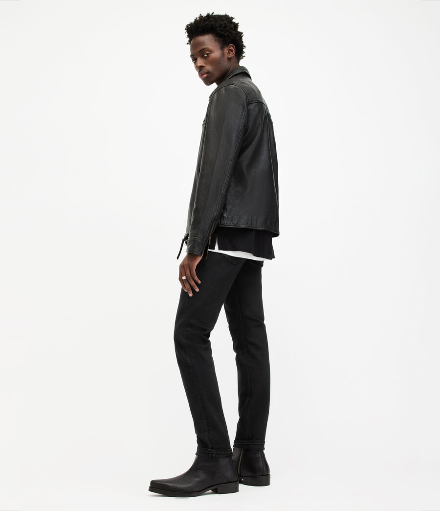 Men's Rex Slim Jeans (jet_black) - Image 4