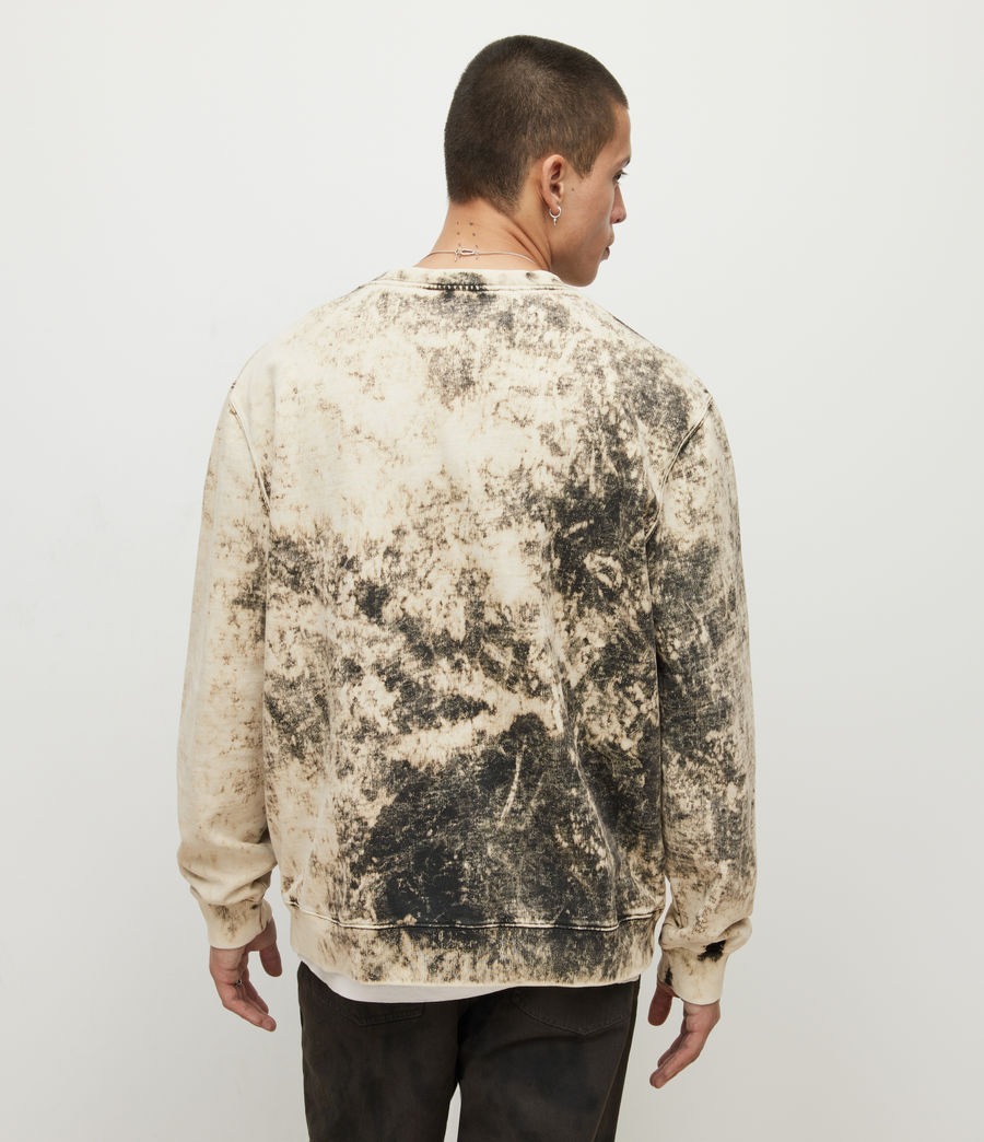 Mens Ace Bleach Dyed Sweatshirt (washed_black) - Image 4