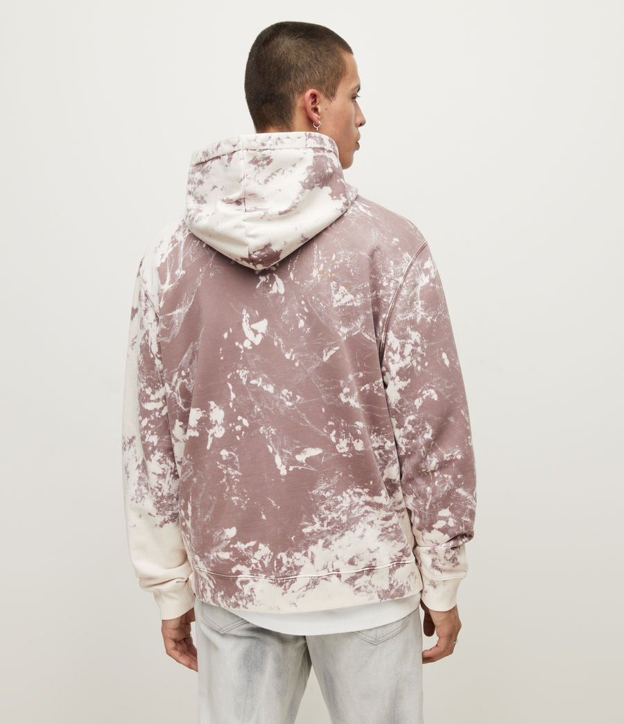 Mens Ace Pullover Bleach Dyed Hoodie (aster_lilac) - Image 5