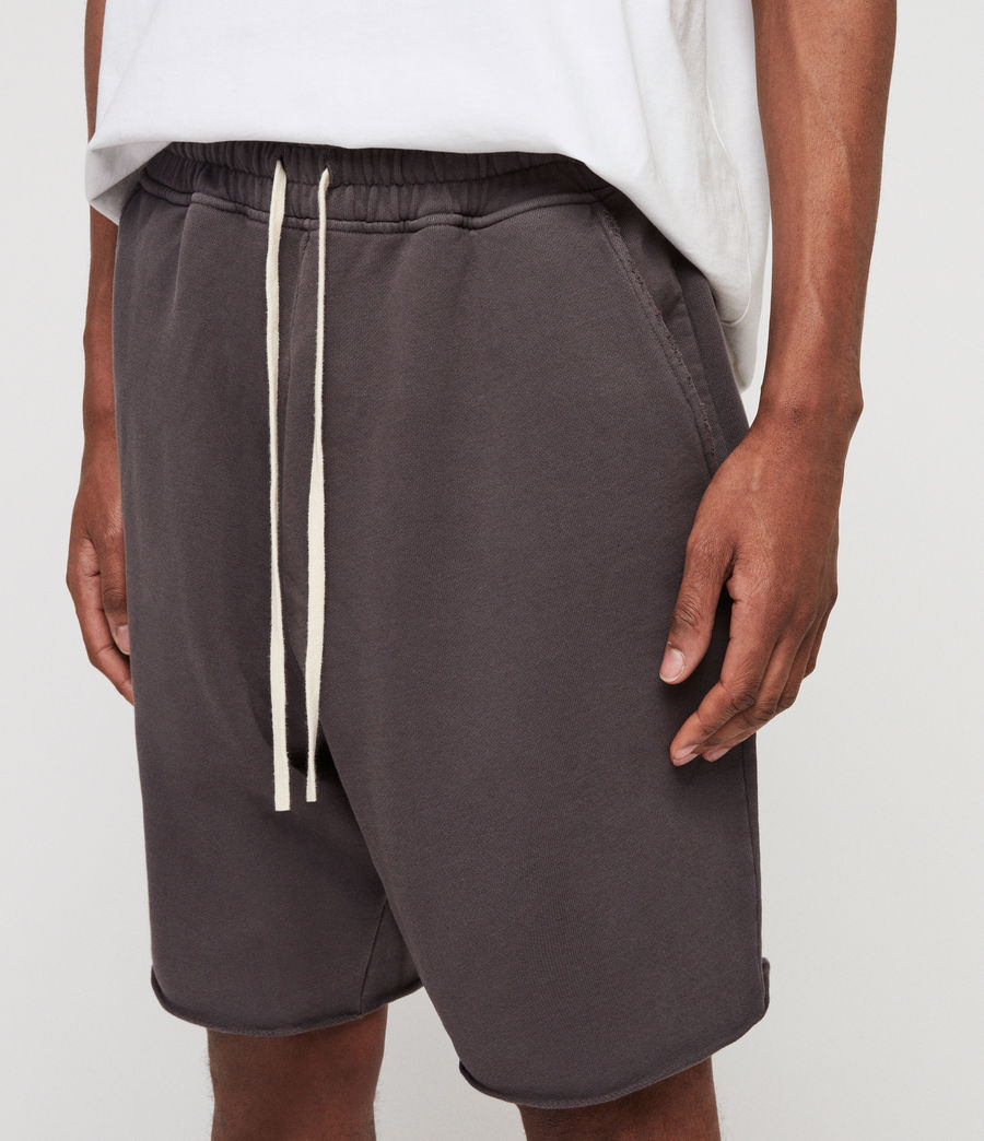 grey polo sweat shorts