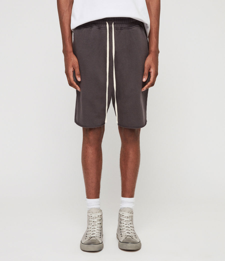 gray sweat shorts mens