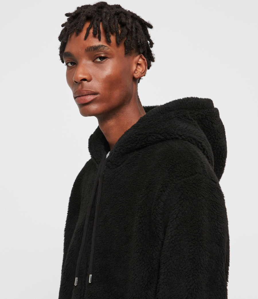 hoodie man black