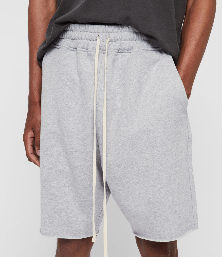 mens sweat shorts grey