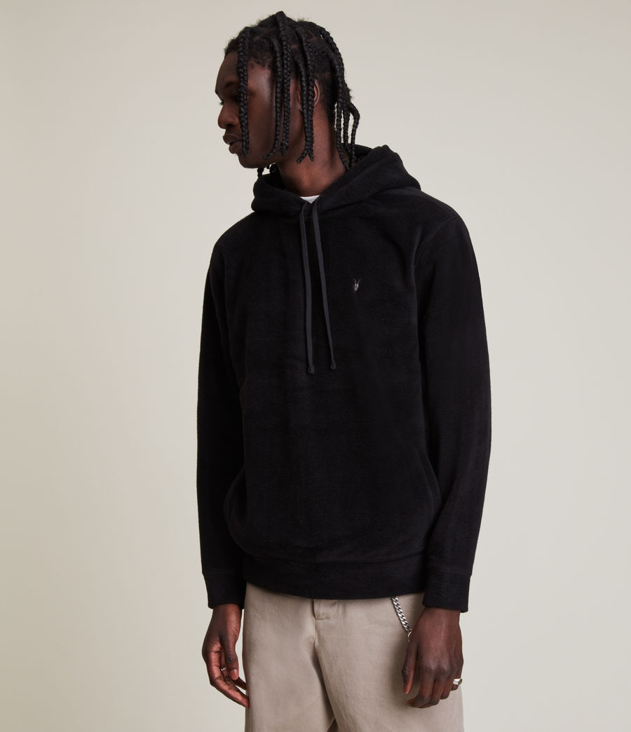 ALLSAINTS UK: Mens Torin Pullover Hoodie (jet_black)