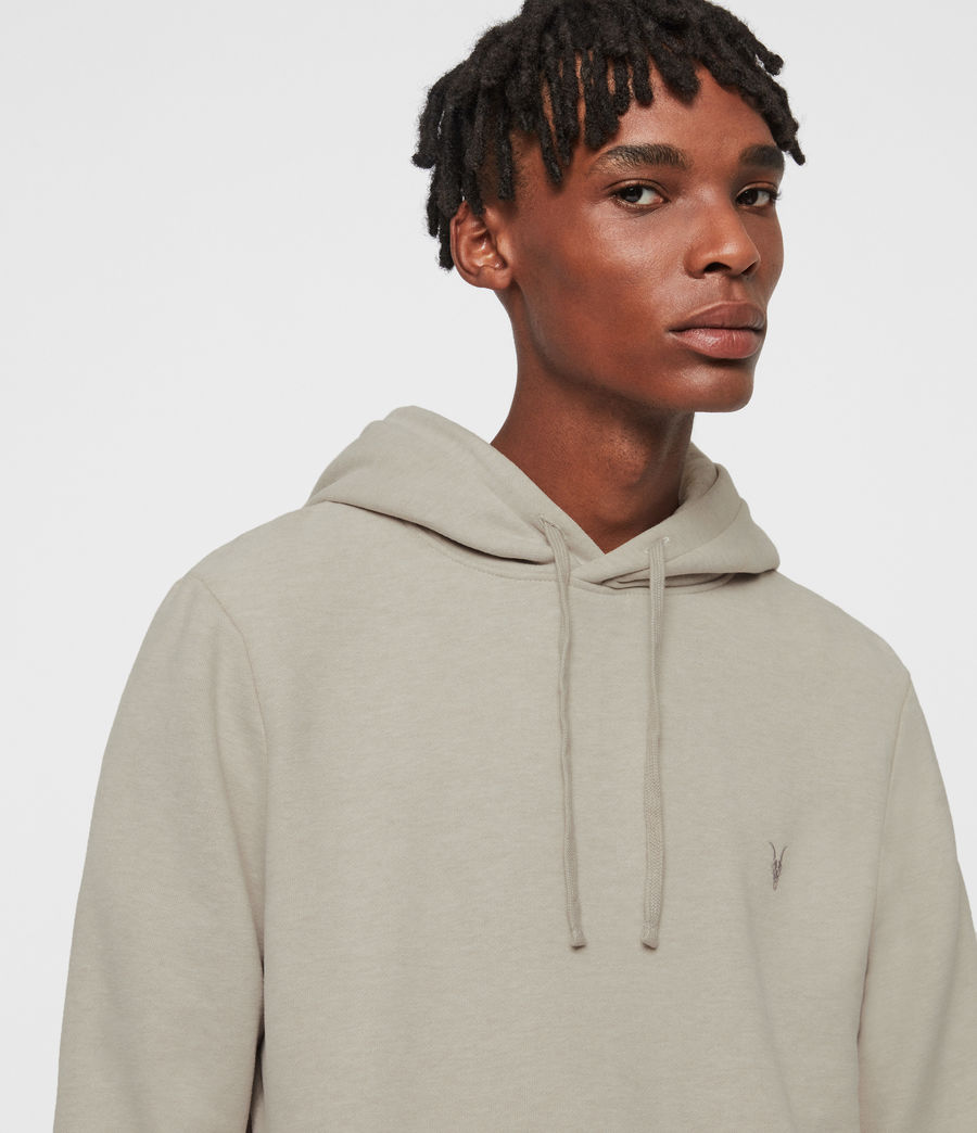 ALLSAINTS UK: Mens Raven Pullover Hoodie (baked_clay_pink)