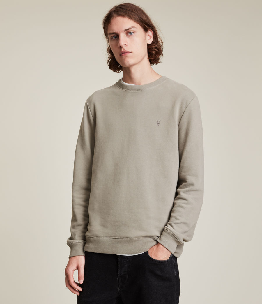 ALLSAINTS Mens Raven Crew Sweatshirt (pavillion_grey)