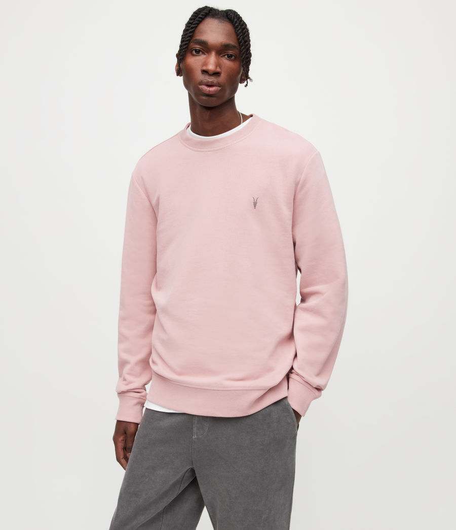Hommes Sweat Raven (dried_rose_pink) - Image 1