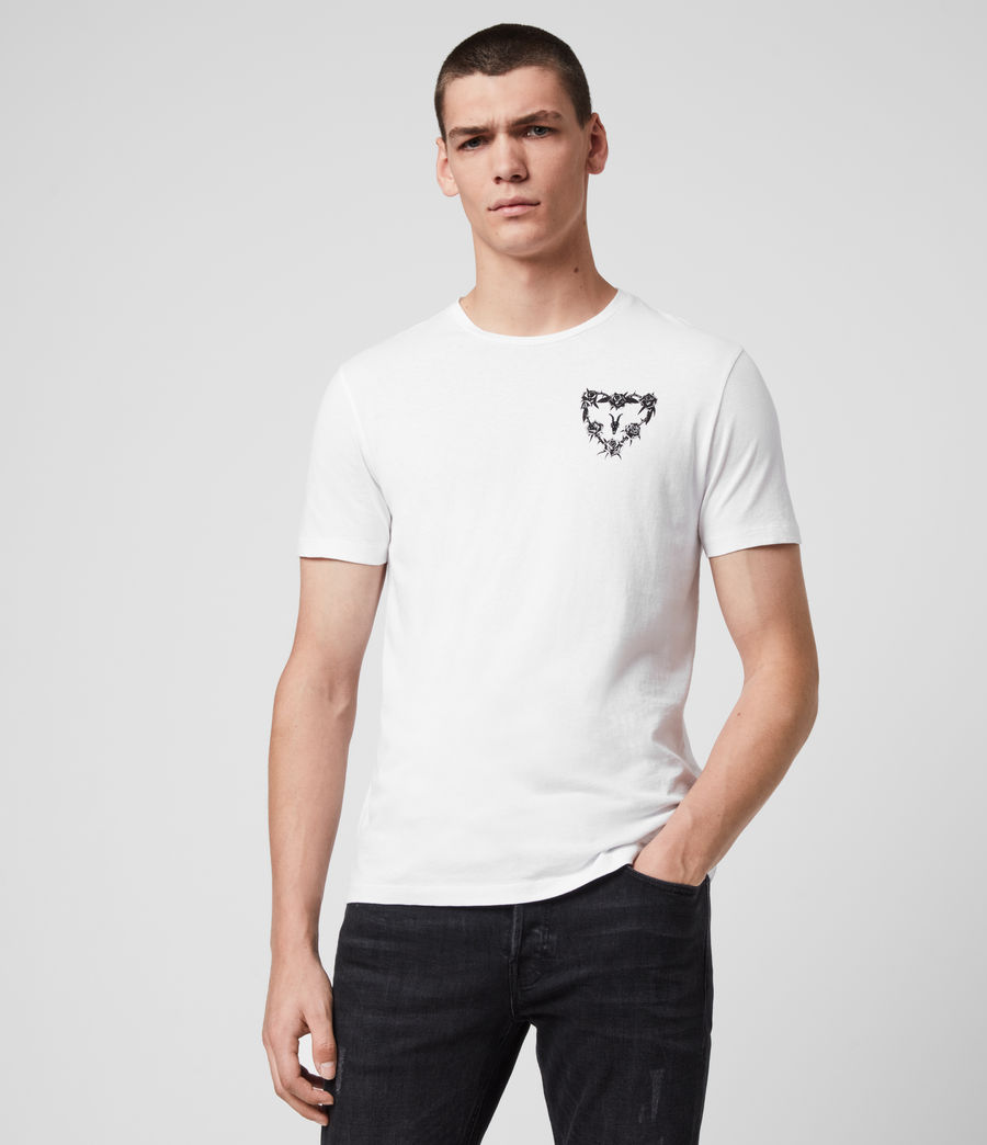 all saints men's black t shirt