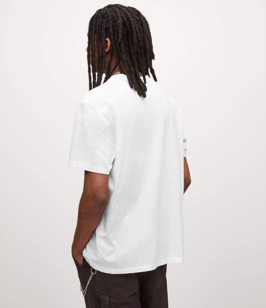 Herren Shadow Crew T-Shirt (optic_white) - Image 4