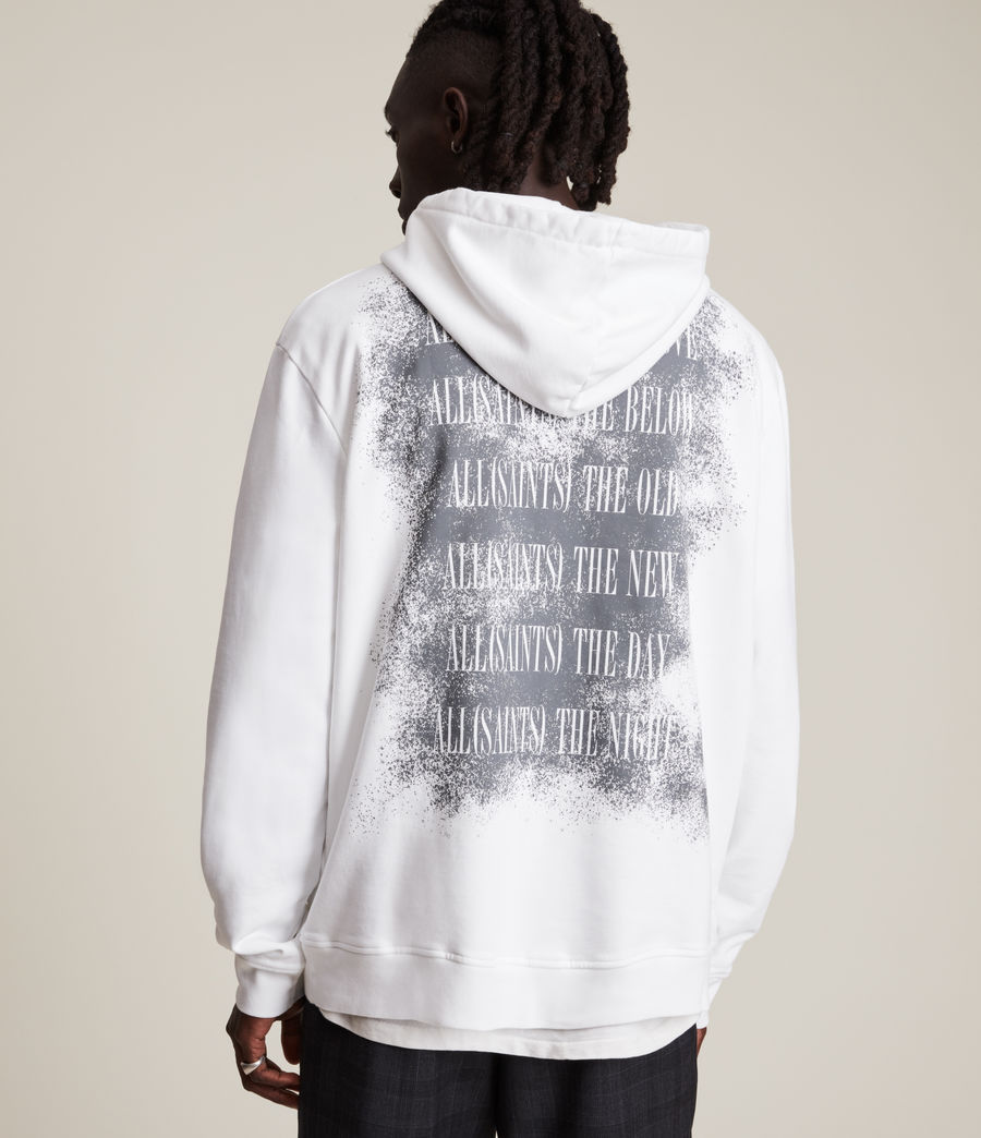Men's Shadow Stamp Pullover Hoodie (optic_white) - Image 2