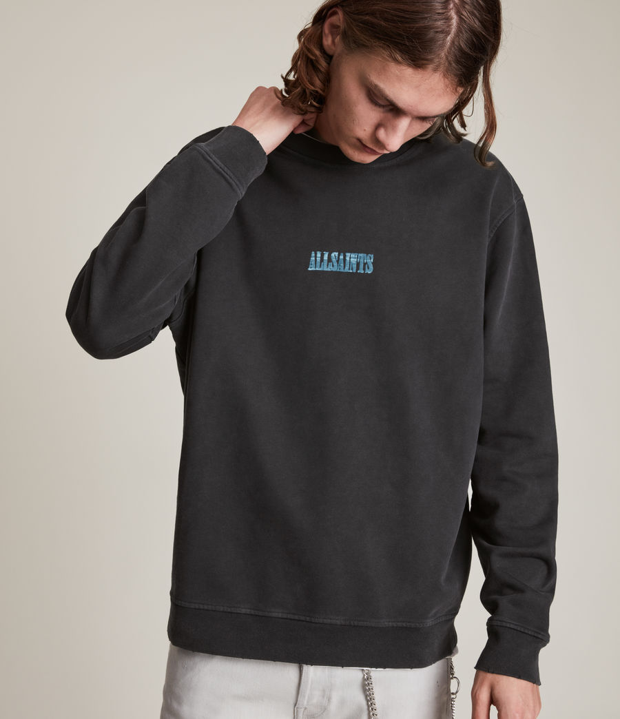 Men's Aldor Crew Sweatshirt (washed_black) - Image 2