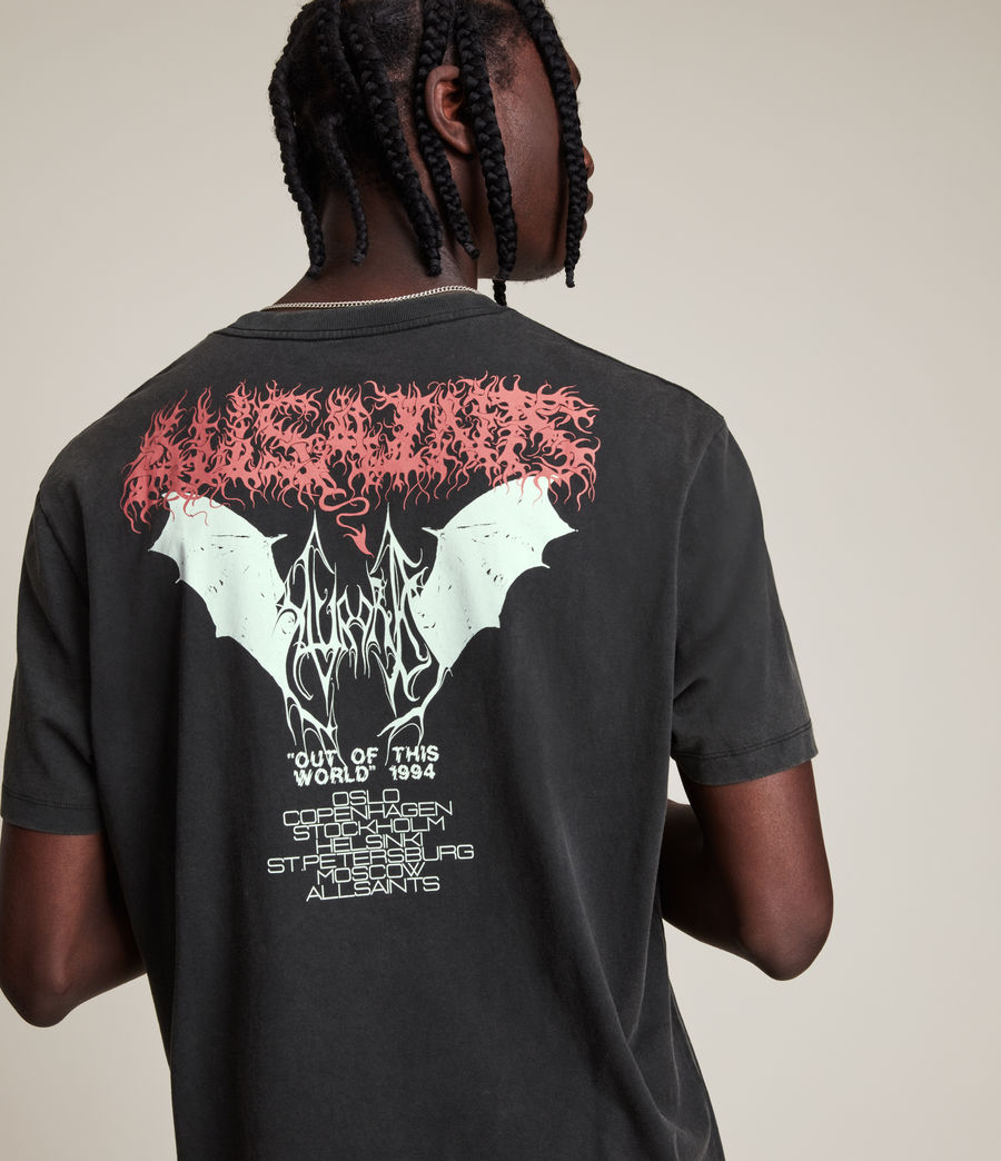 Mens Aurocide Crew T-Shirt (jet_black) - Image 2