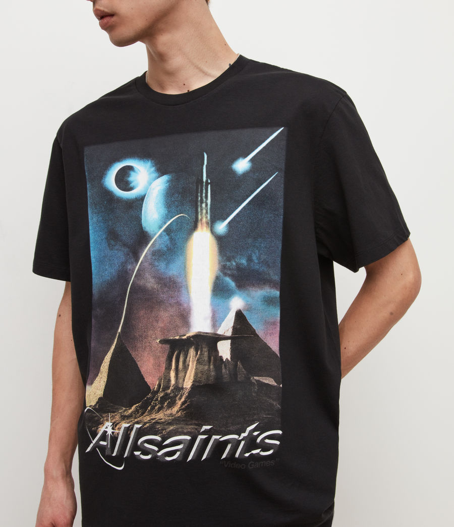 Men's Andromeda Crew T-Shirt (washed_black) - Image 2
