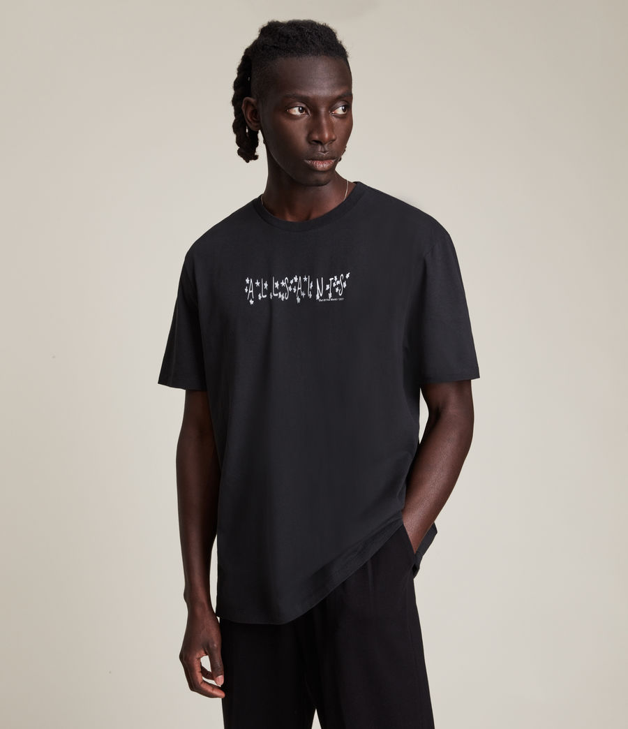 Men's Star Saint Crew T-Shirt (jet_black) - Image 2