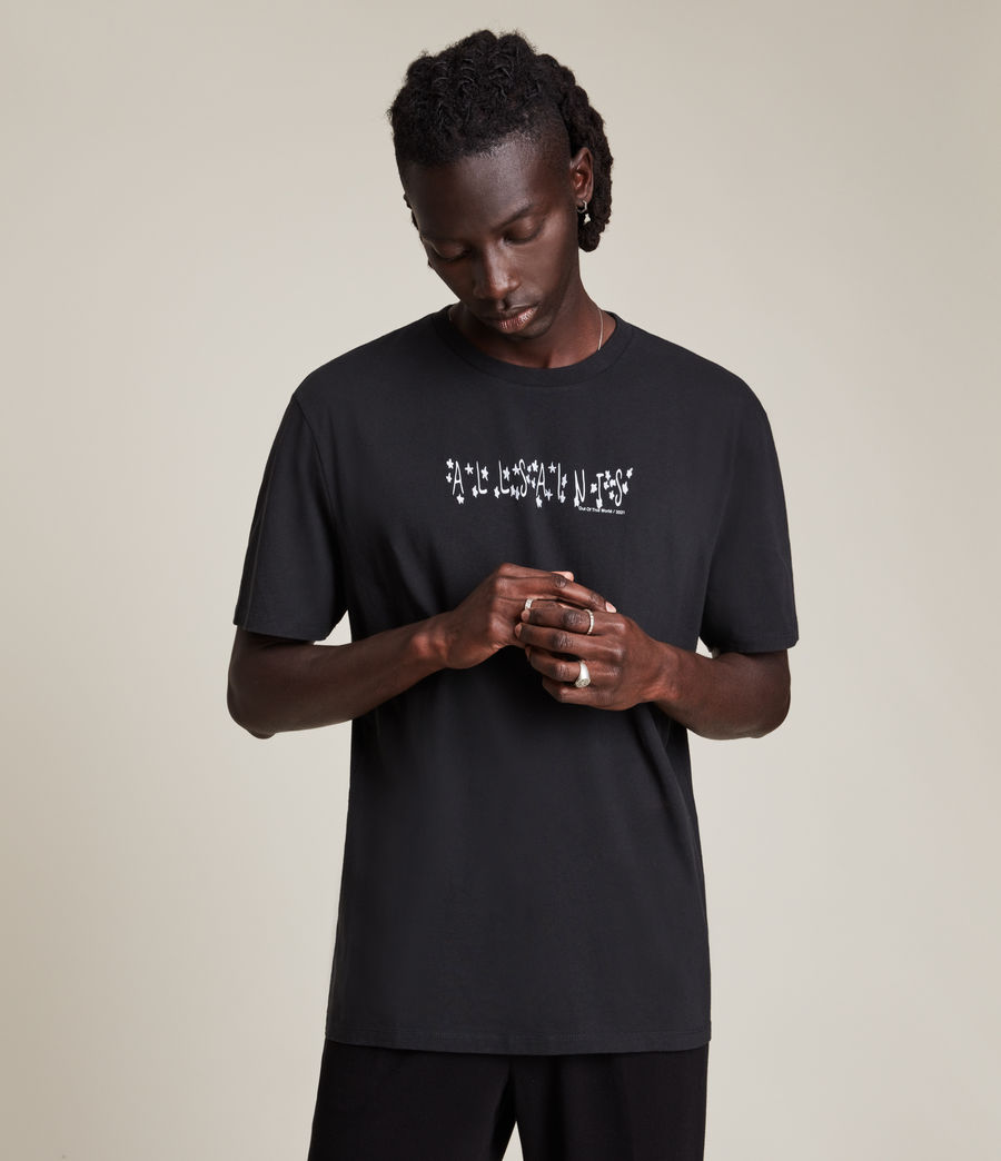 Men's Star Saint Crew T-Shirt (jet_black) - Image 5