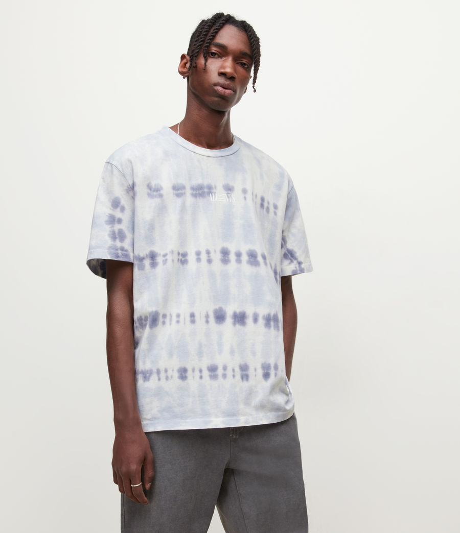 Herren Montie Batik T-Shirt (cloud_wht_blue_blu) - Image 1