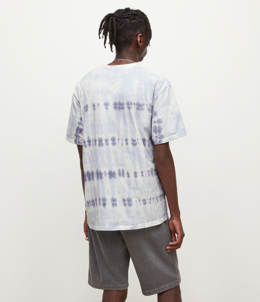 Herren Montie Batik T-Shirt (cloud_wht_blue_blu) - Image 4