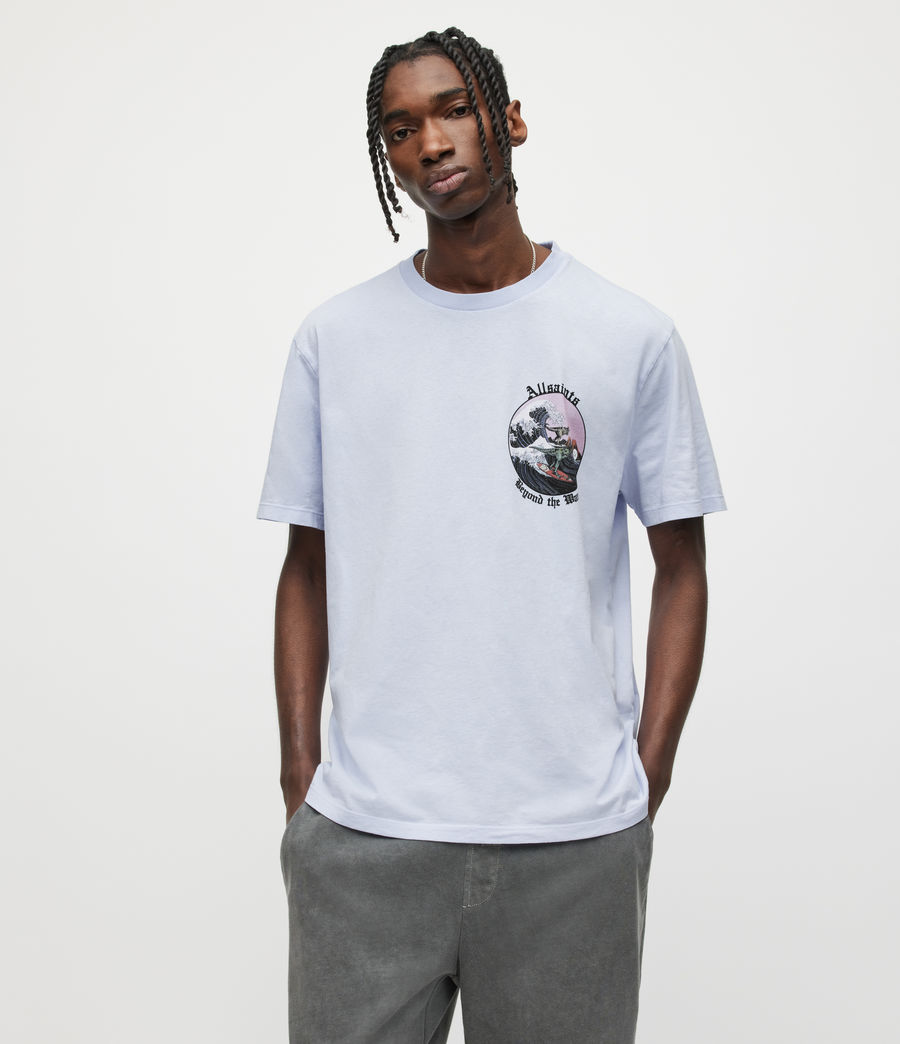 Hommes T-Shirt Layback (bleached_lilac) - Image 2