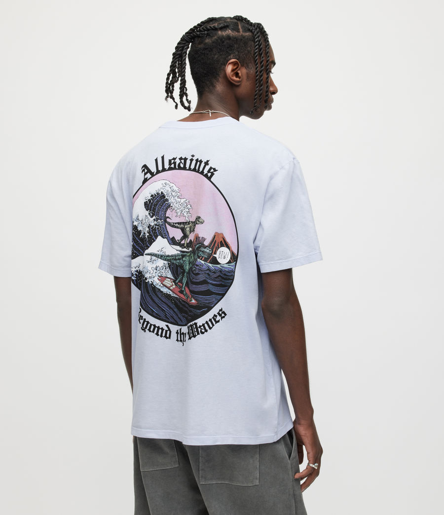 Hommes T-Shirt Layback (bleached_lilac) - Image 5