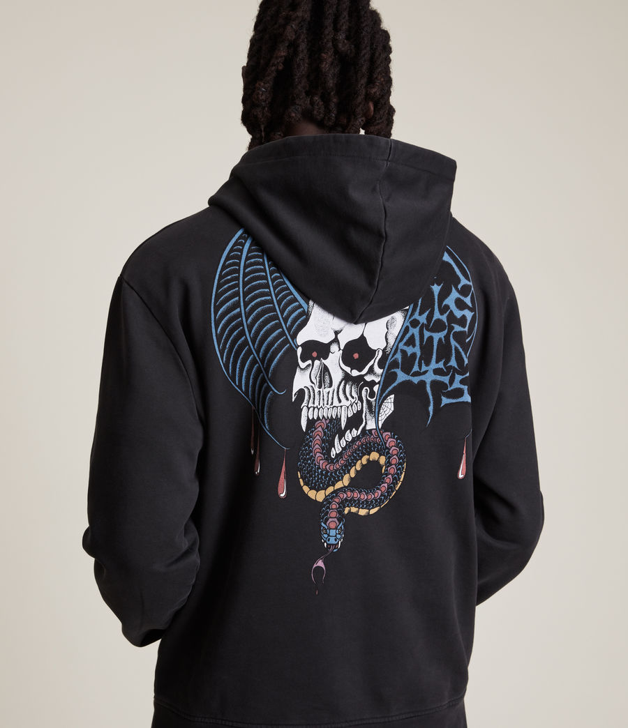 Mens Wraith Pullover Hoodie (washed_black) - Image 2