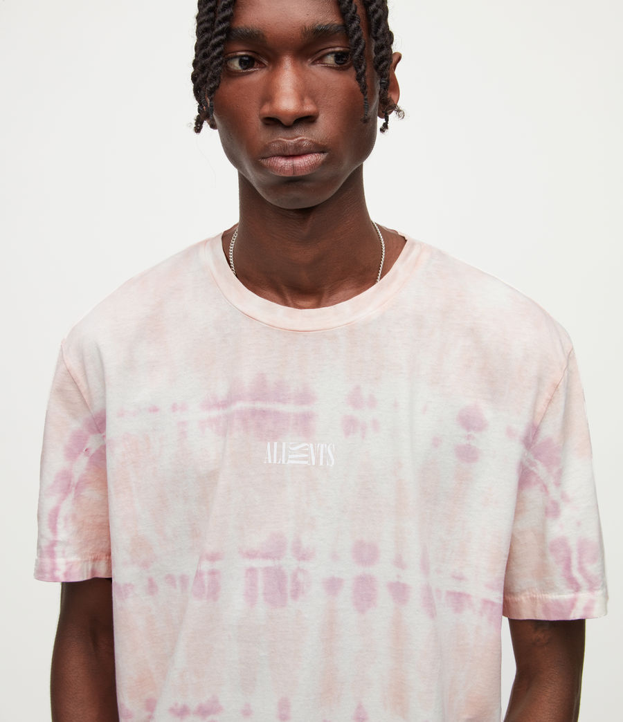 Hommes T-Shirt Tie-Dye Montie (cloud_wht_pink_pnk) - Image 2
