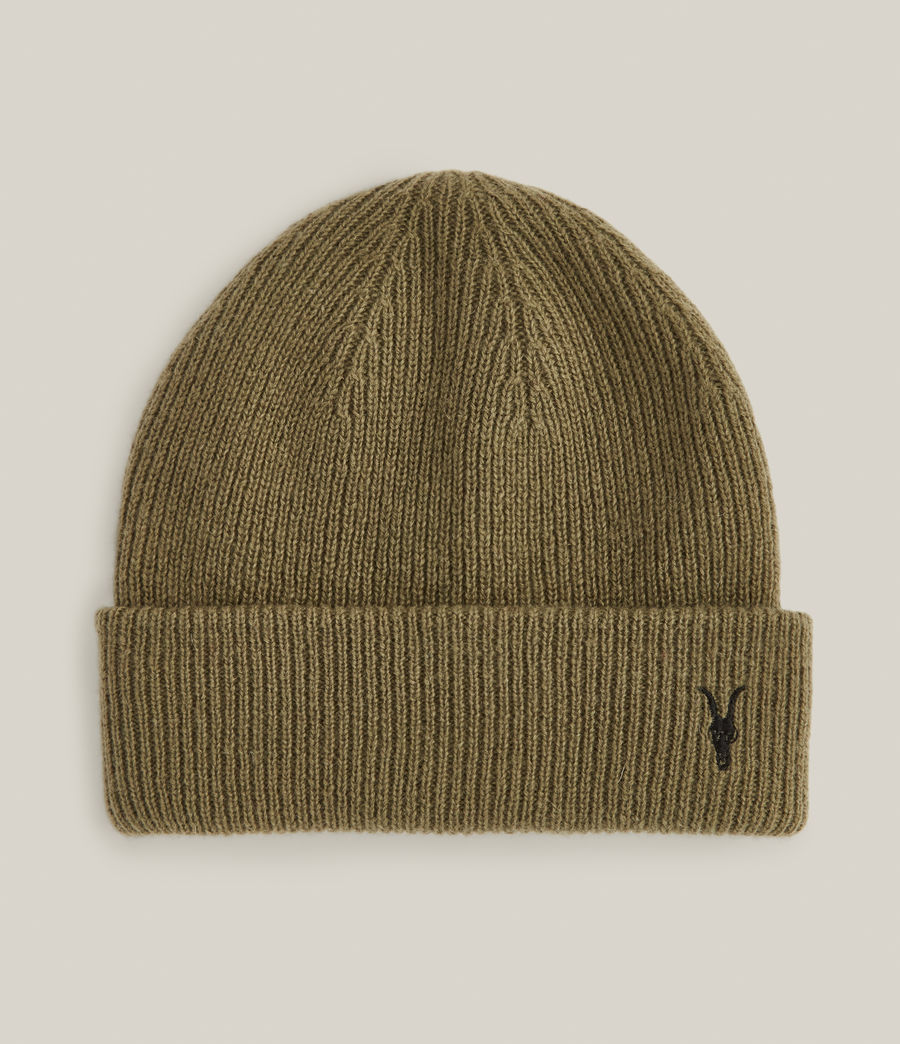 Mens Bailey Wool Beanie (dusty_olive_green) - Image 1