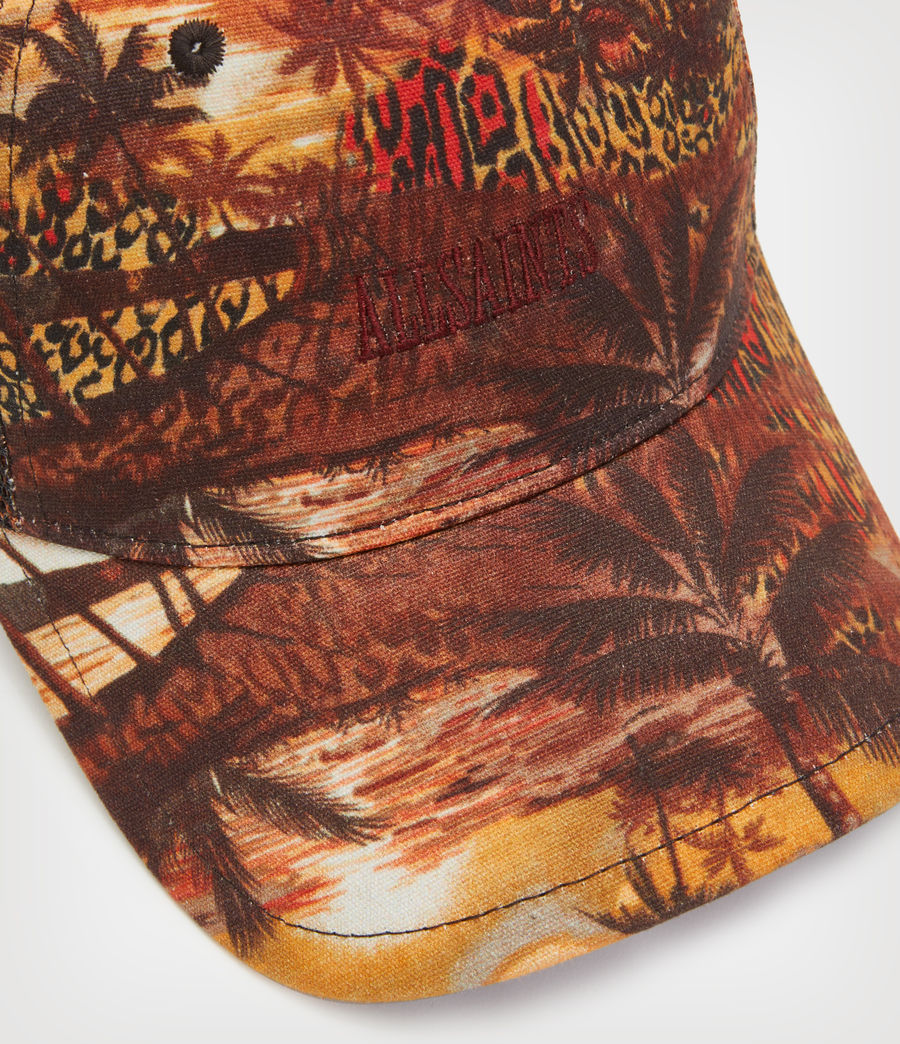 Men's Sunburn Print Trucker Cap (khaki) - Image 2