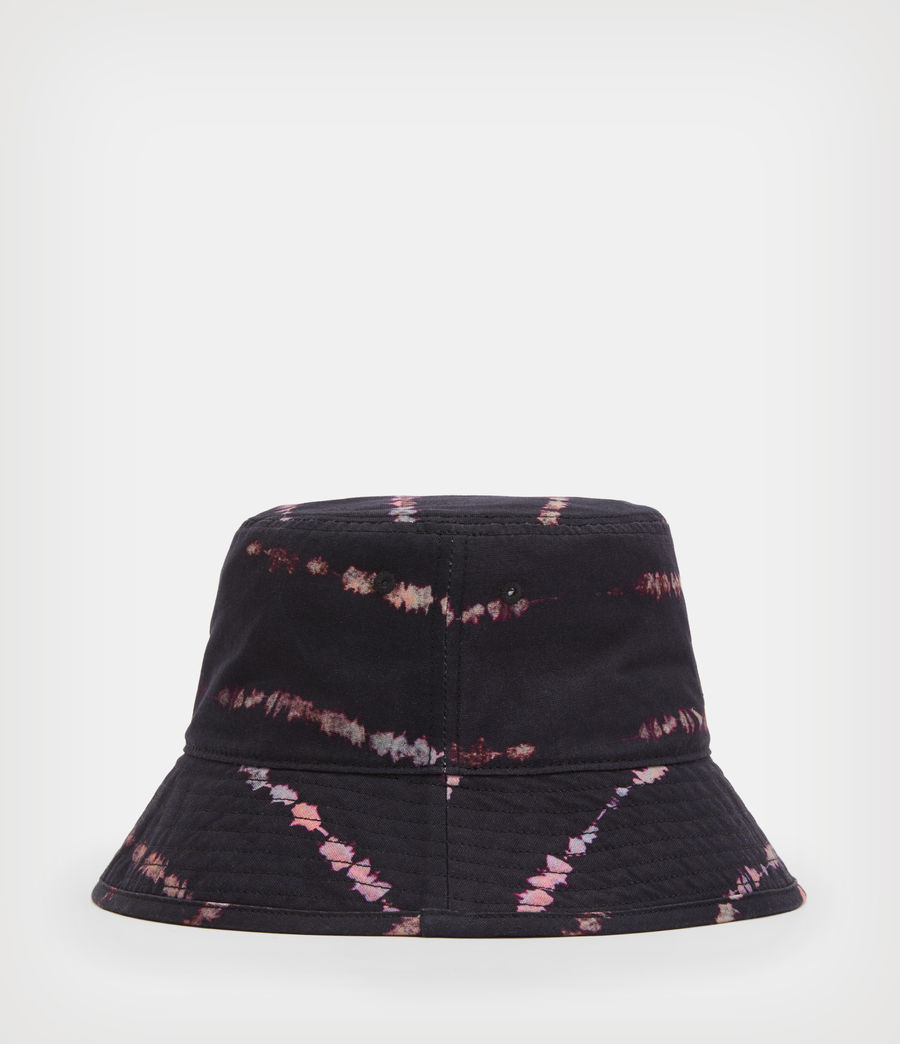 Men's Tie Dye Stripe Bucket Hat (black) - Image 5