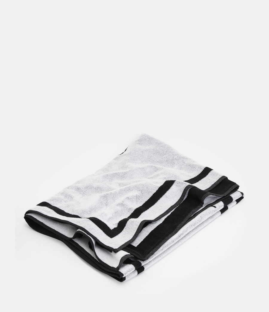 Mens Oppose Beach Towel (black_cloud_white) - Image 3