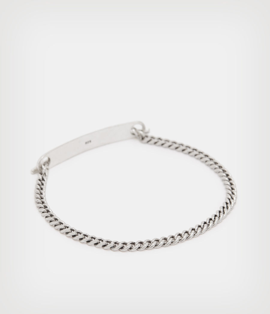 Mens I.D Toggle Sterling Silver Bracelet (warm_silver) - Image 5