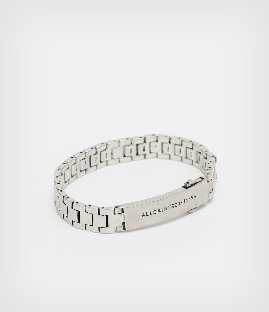 Hommes AllSaints Sterling Silver Watch Band Bracelet (warm_silver) - Image 1