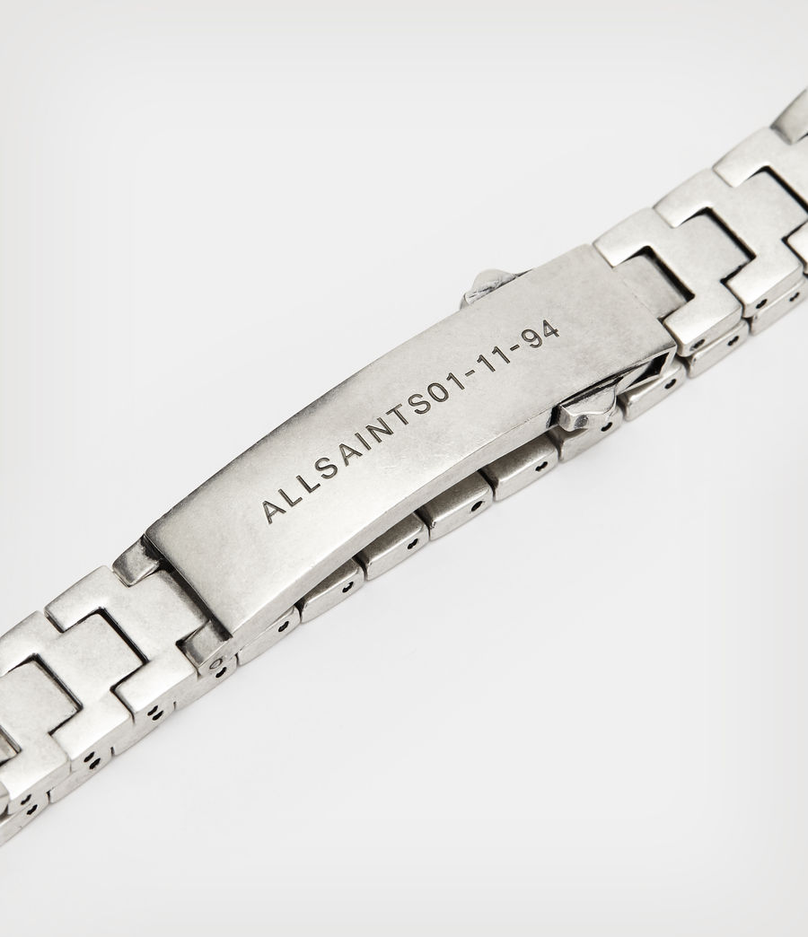 Hommes AllSaints Sterling Silver Watch Band Bracelet (warm_silver) - Image 4