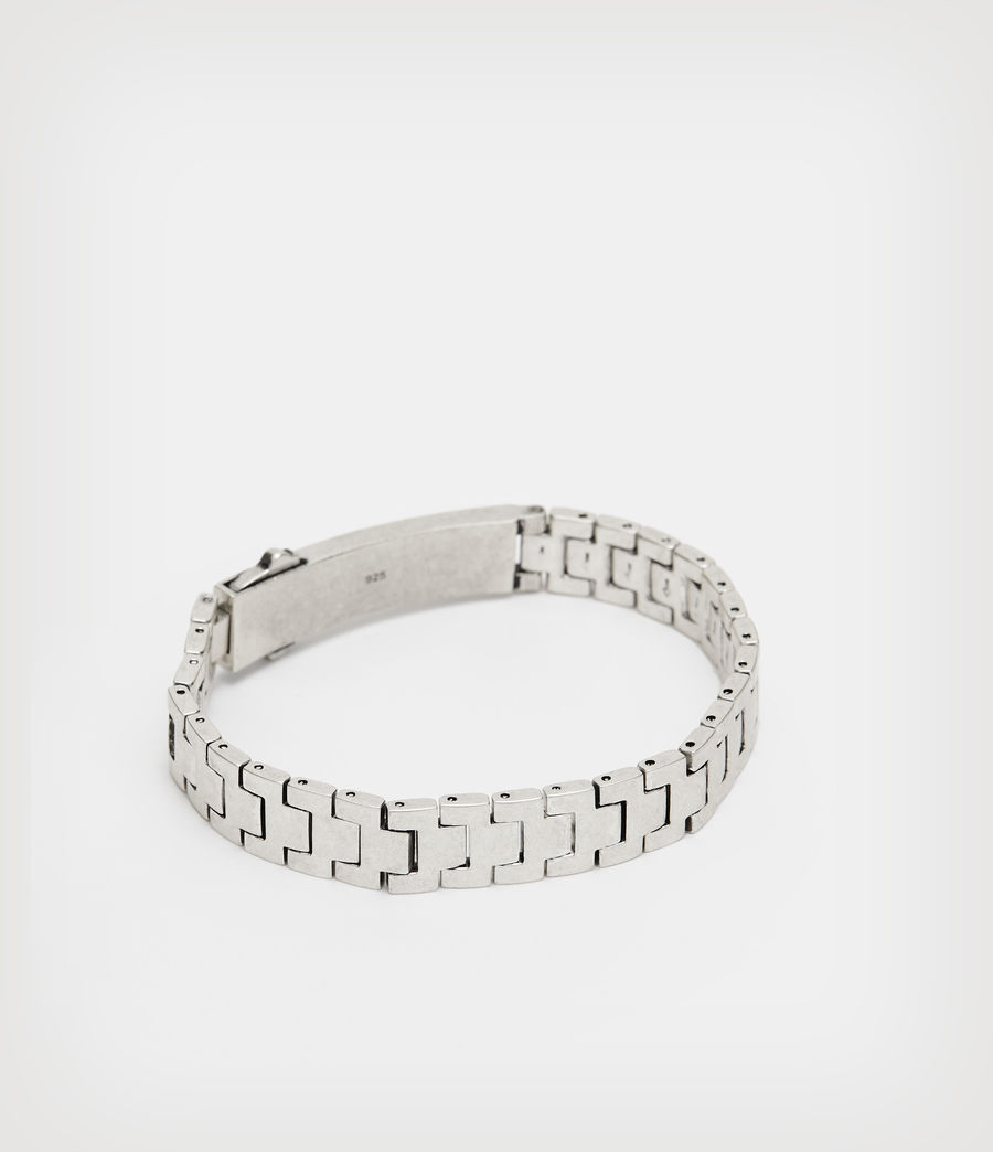 Mens AllSaints Sterling Silver Watch Band Bracelet (warm_silver) - Image 5