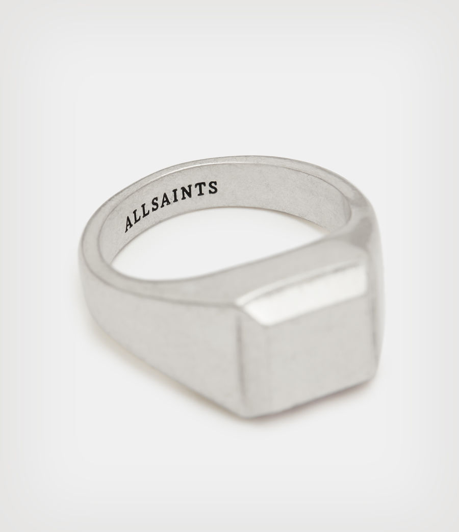 Hommes Ivan Stud Sterling Silver Ring (warm_silver) - Image 3