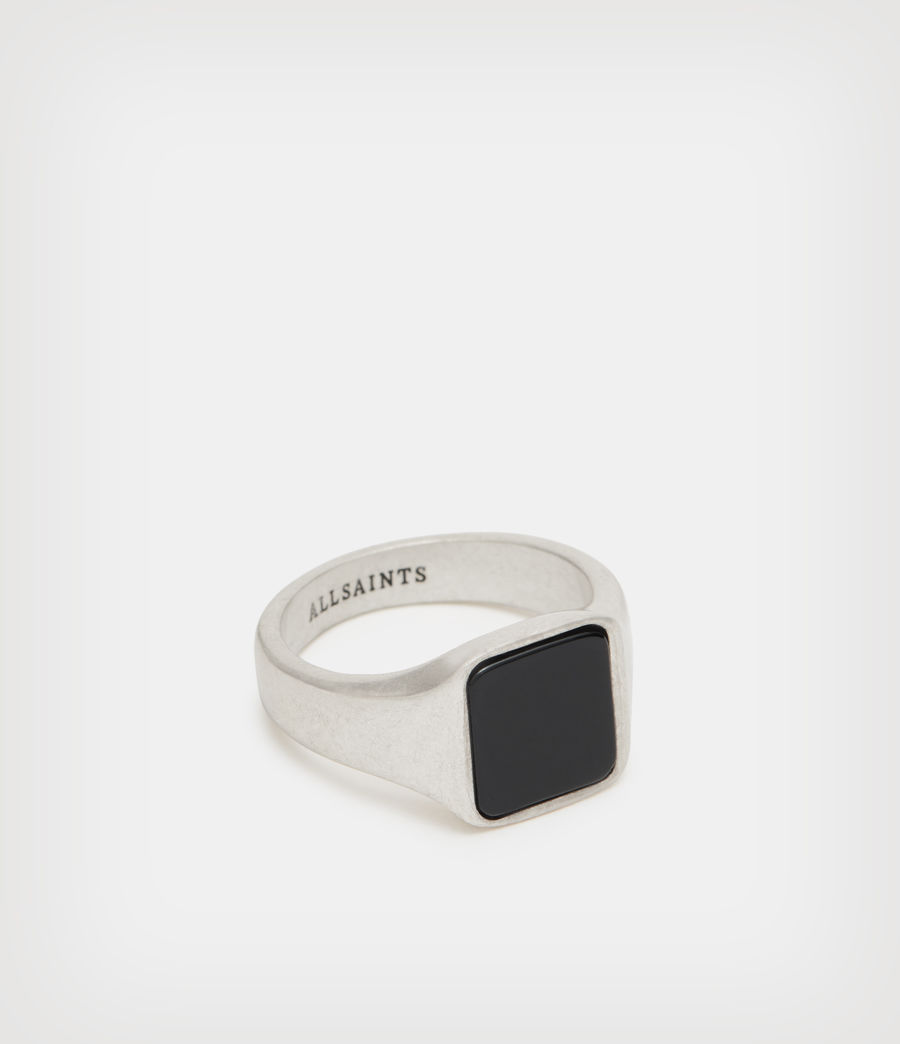 Mens Monte Sterling Silver Ring (warm_silver) - Image 1