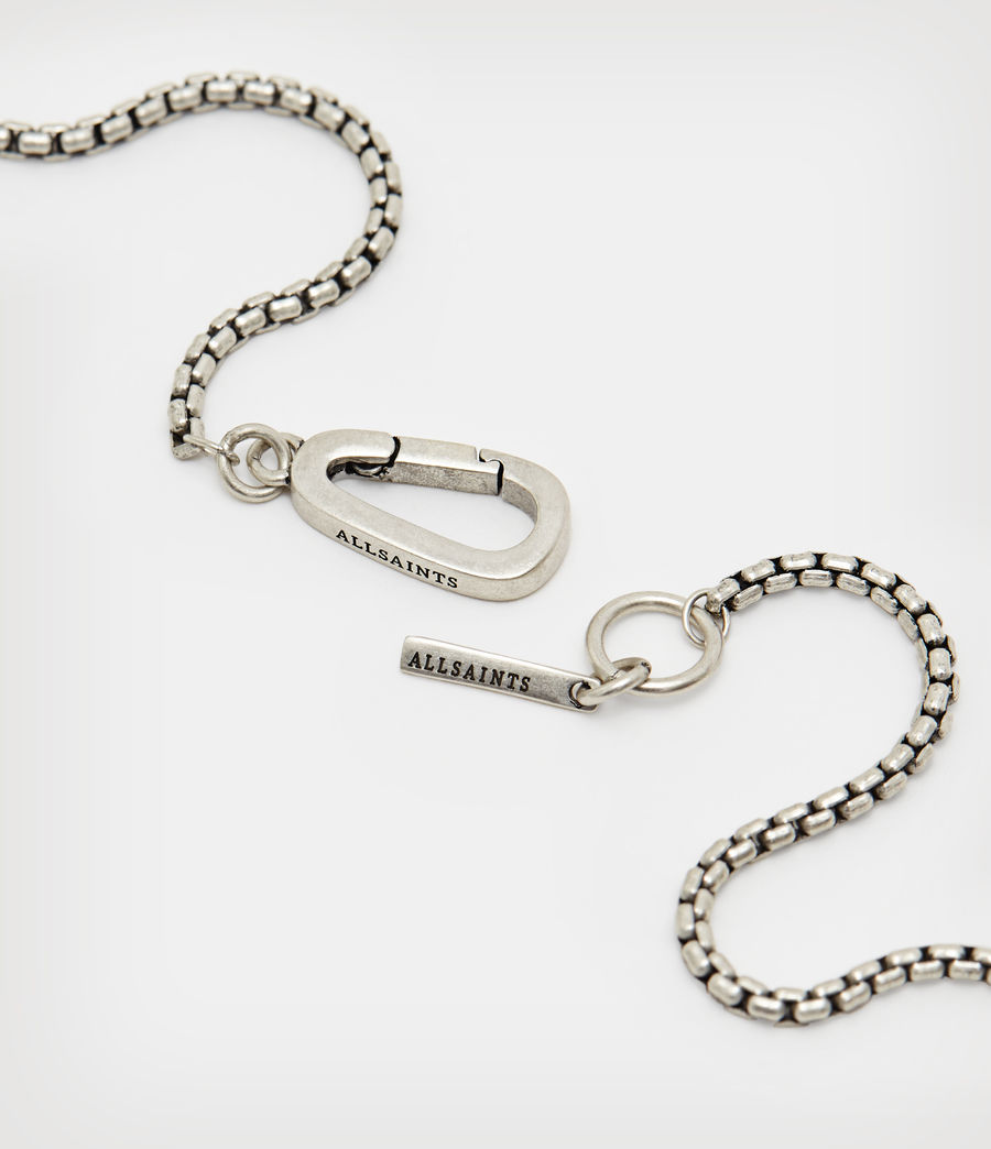Men's AllSaints Sterling Silver Tags Necklace (warm_silver) - Image 5