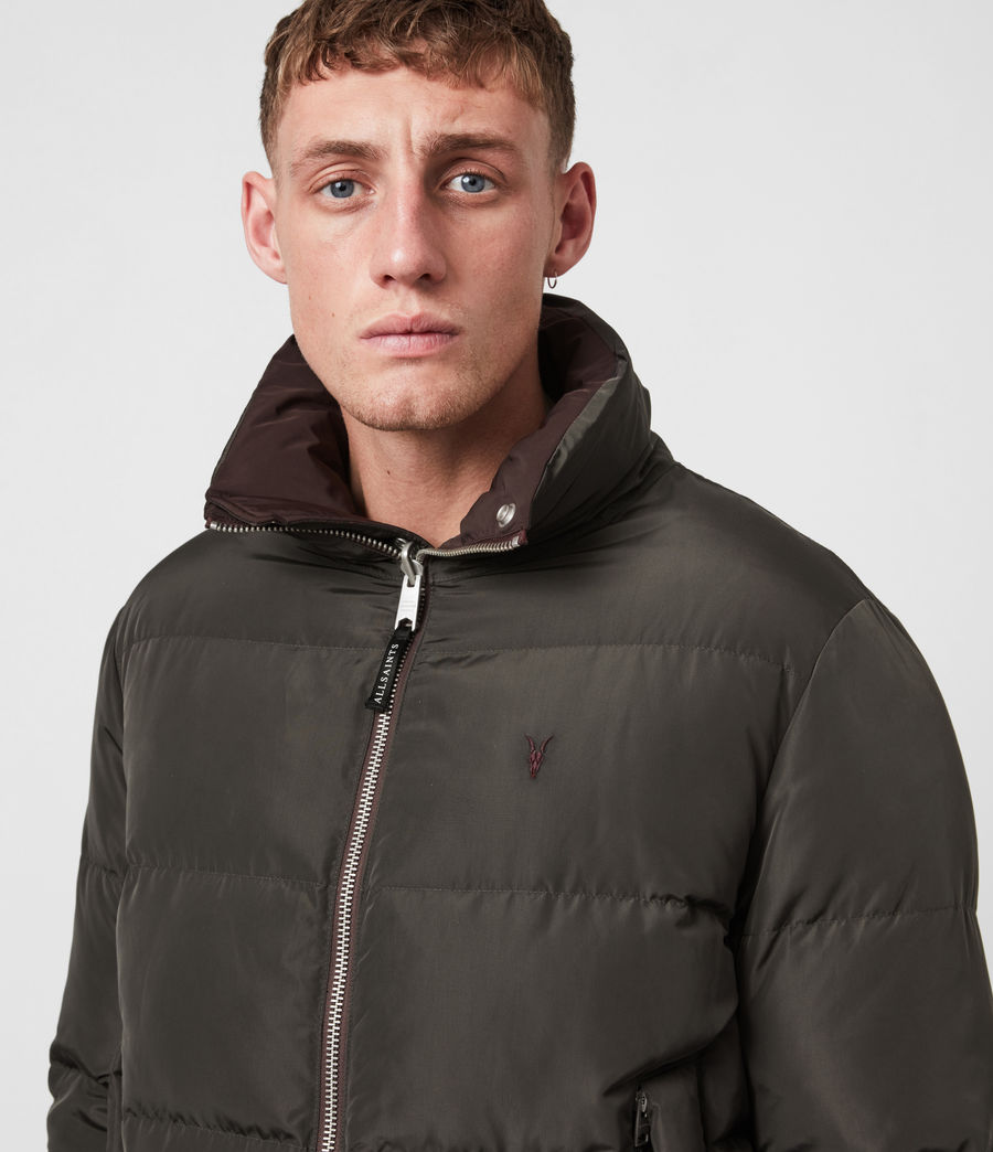 ALLSAINTS IE: Mens Novern Reversible Ramskull Puffer Jacket (oxblood ...