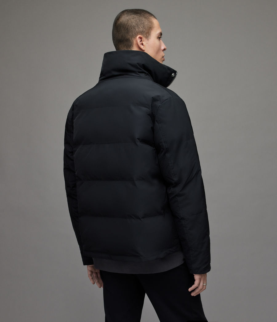 Men's Novern Reversible Ramskull Puffer Jacket (black_khaki) - Image 7