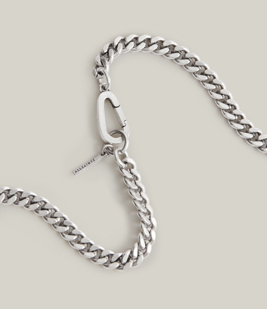 Mens Mak Sterling Silver Necklace (warm_silver) - Image 3