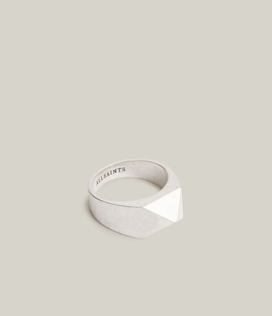 Men's Imai Sterling Silver Ring (warm_silver) - Image 1
