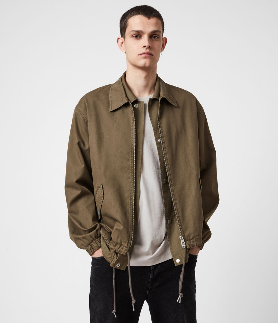 ALLSAINTS US: Mens Rudo Double Layer Jacket (khaki)